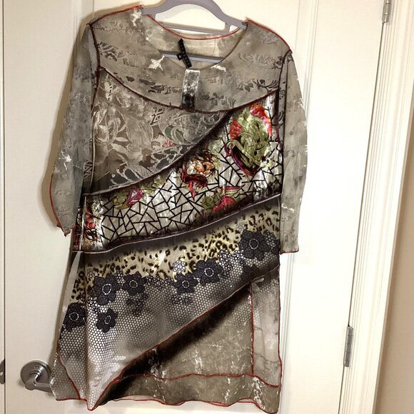 Funsport Women's Tunic Top Size M 3/4/ Sleeves Stretchy - Picture 1 of 6